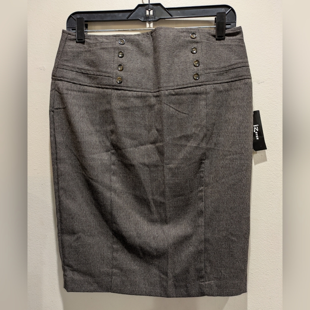 Iz Byer Elegant Gray Women's Skirt